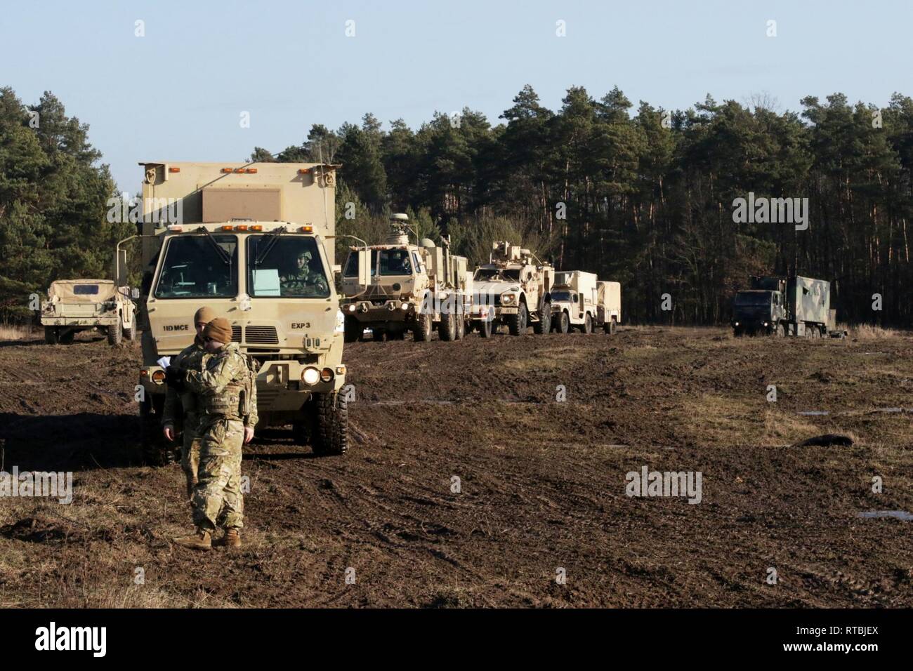 Poland Rotation Fort Riley Soldiers with the Mission Command Element, 1st Infantry Division, out ...