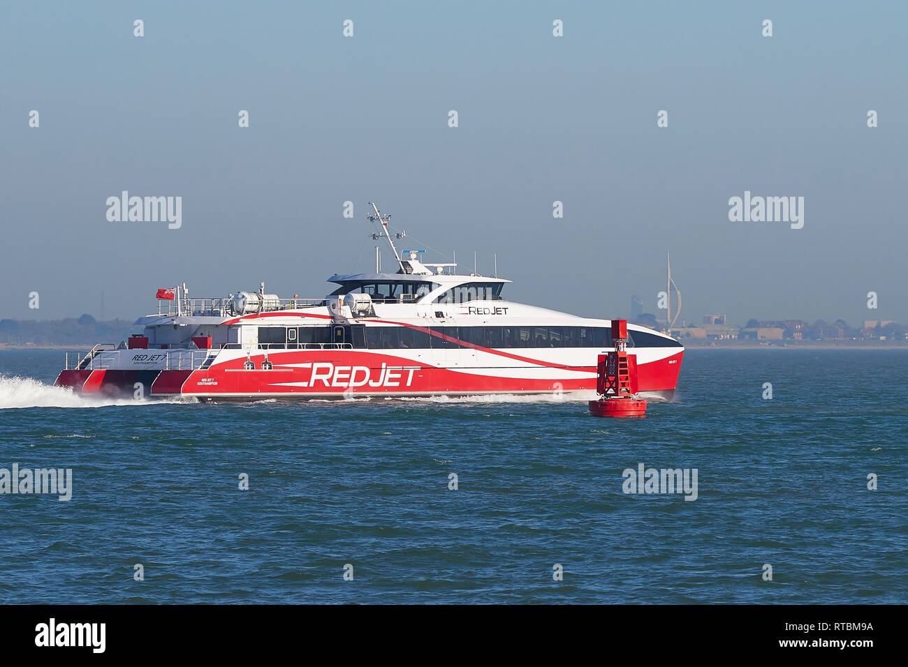 Red funnel catamaran ferry hires stock photography and images Alamy