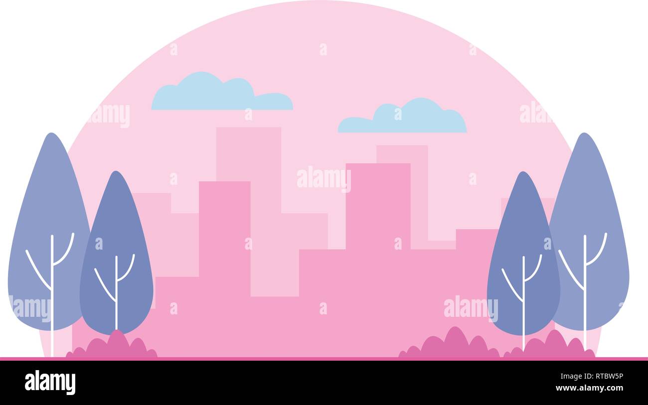 park and cityscape Stock Vector Image & Art - Alamy