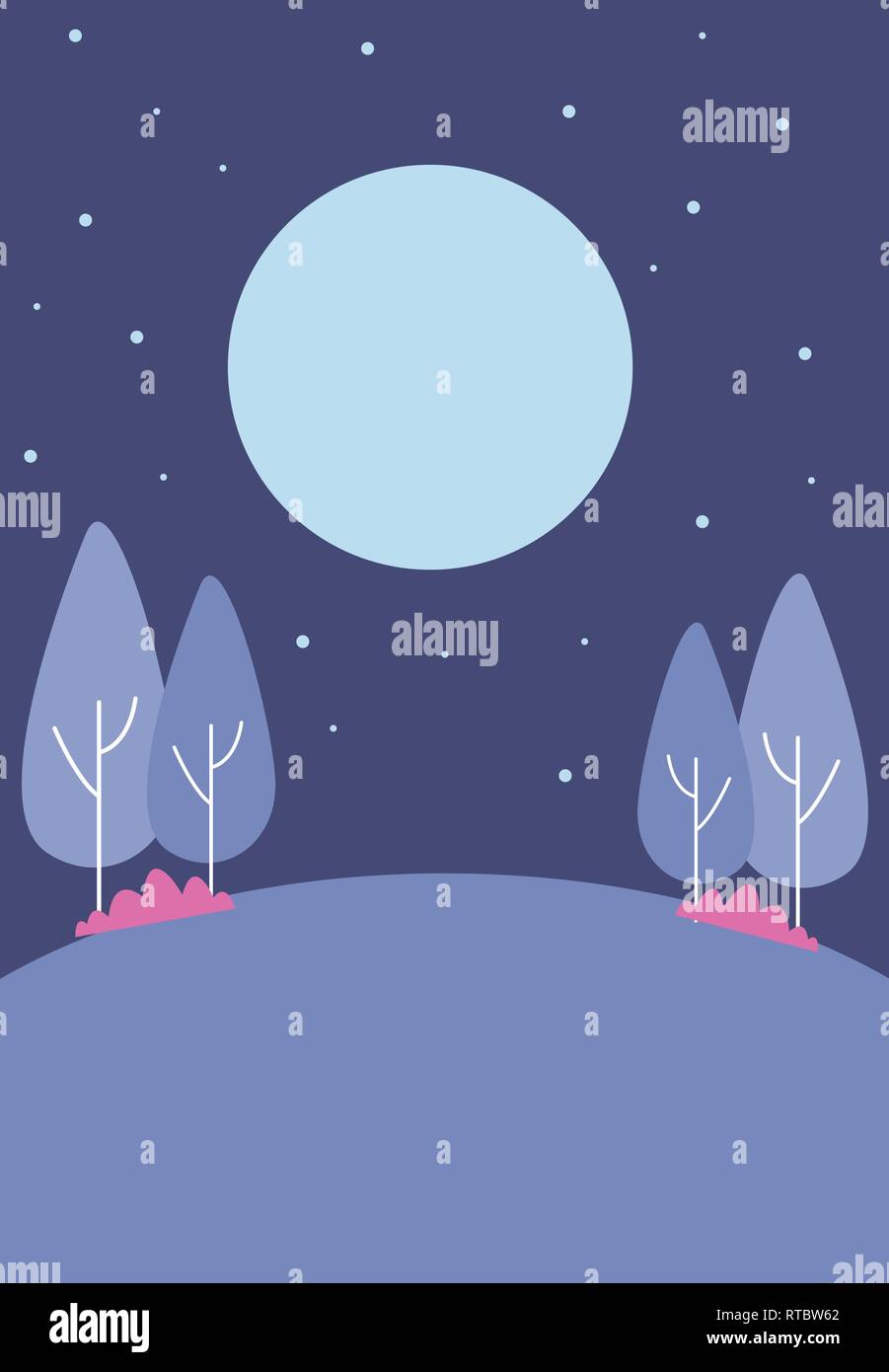 park at night Stock Vector Image & Art - Alamy