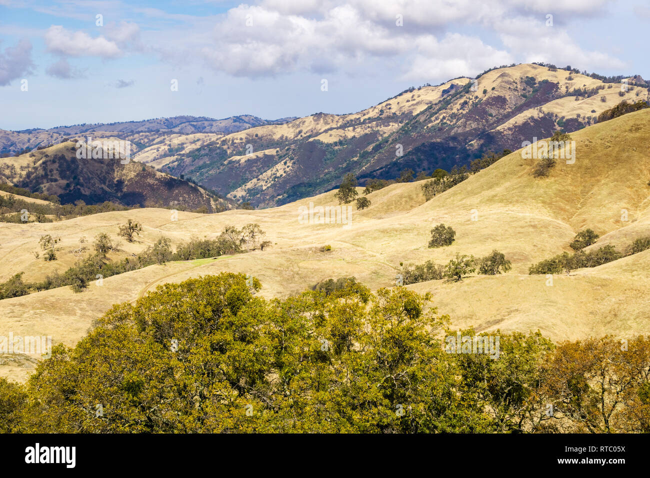 Landscape in Joseph Grant County Park, San Jose, California Stock Photo