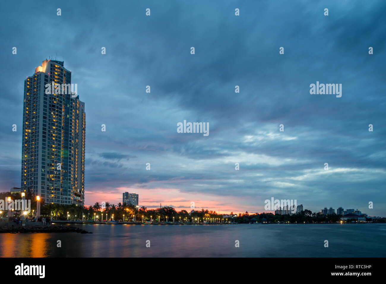 Jakarta, Indonesia December 9, 2017 Beautiful scene of Ancol