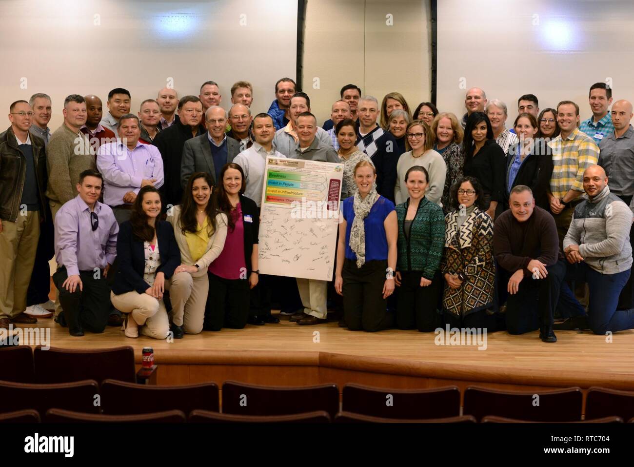 Leaders from Evans Army Community Hospital gathered during a strategic