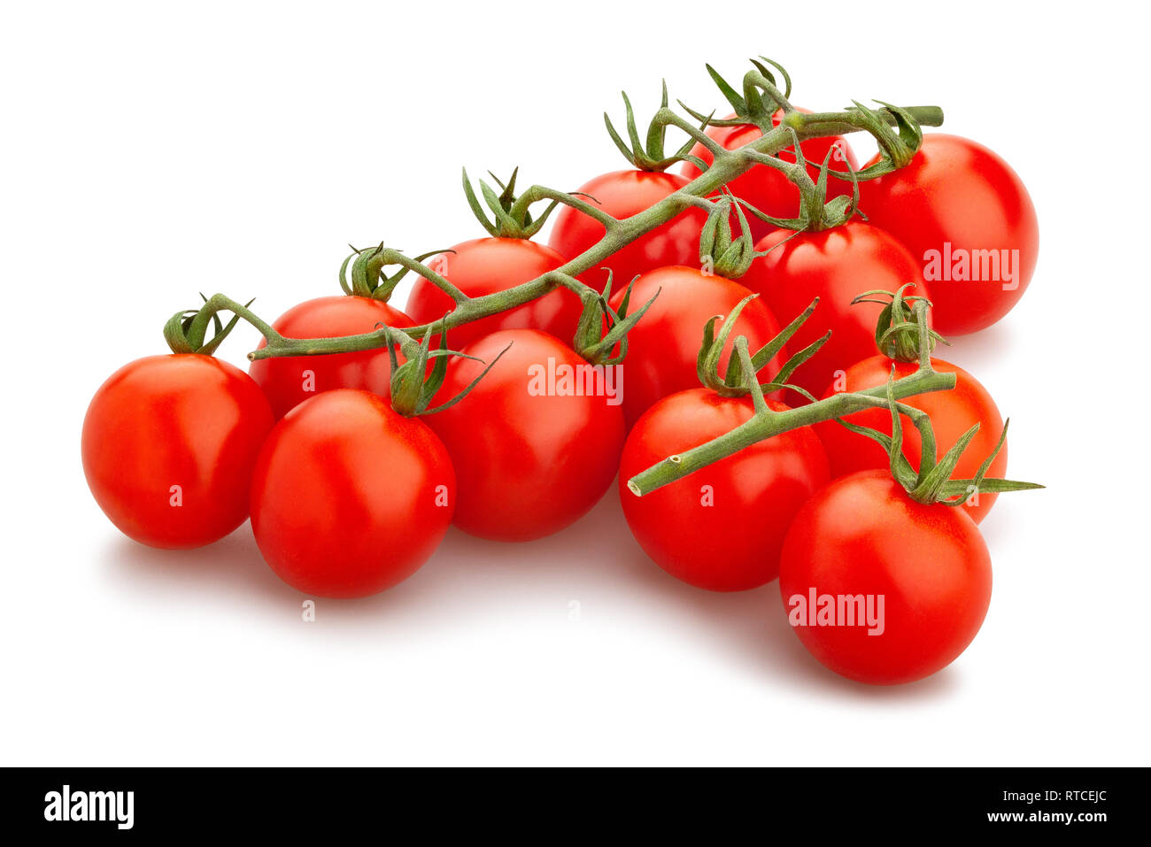 cherry tomato path isolated Stock Photo