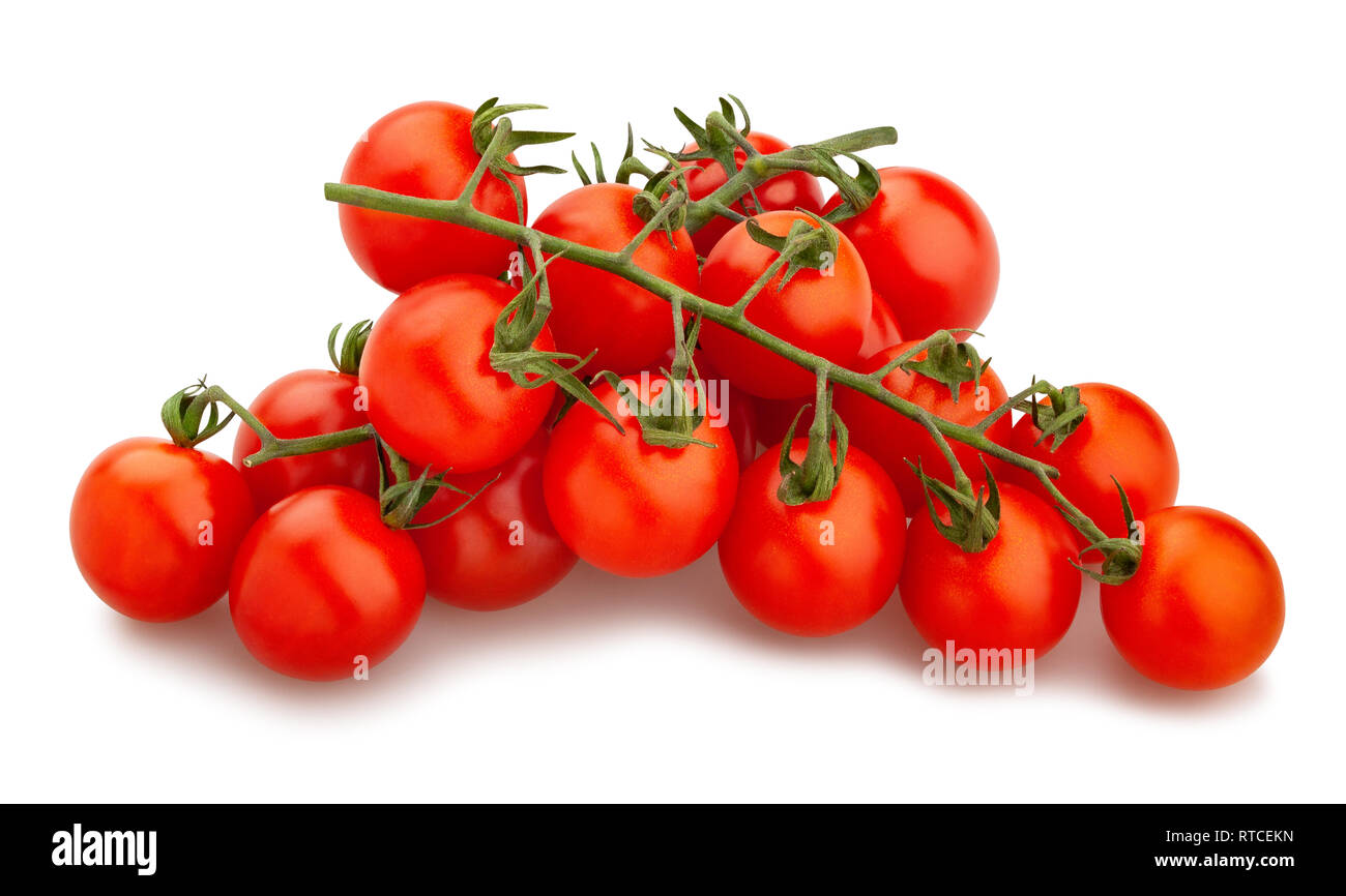 cherry tomato path isolated Stock Photo