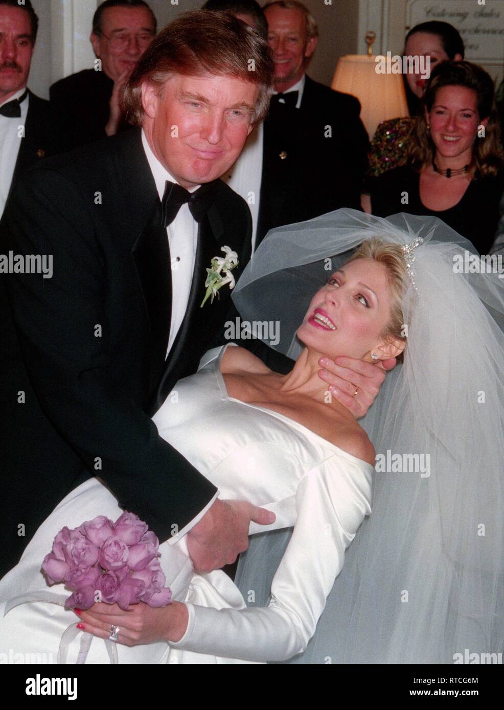 Donald Trump and Marla Maples wedding 1993-Matt Calamari in background Photo By John Barrett/PHOTOlink Stock Photo