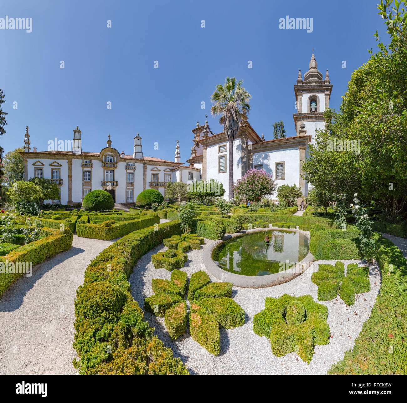 Casa de Mateus, garden Stock Photo