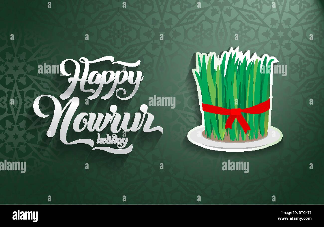Nowruz greeting Happy Nowruz holiday Iranian new year Stock Vector ...