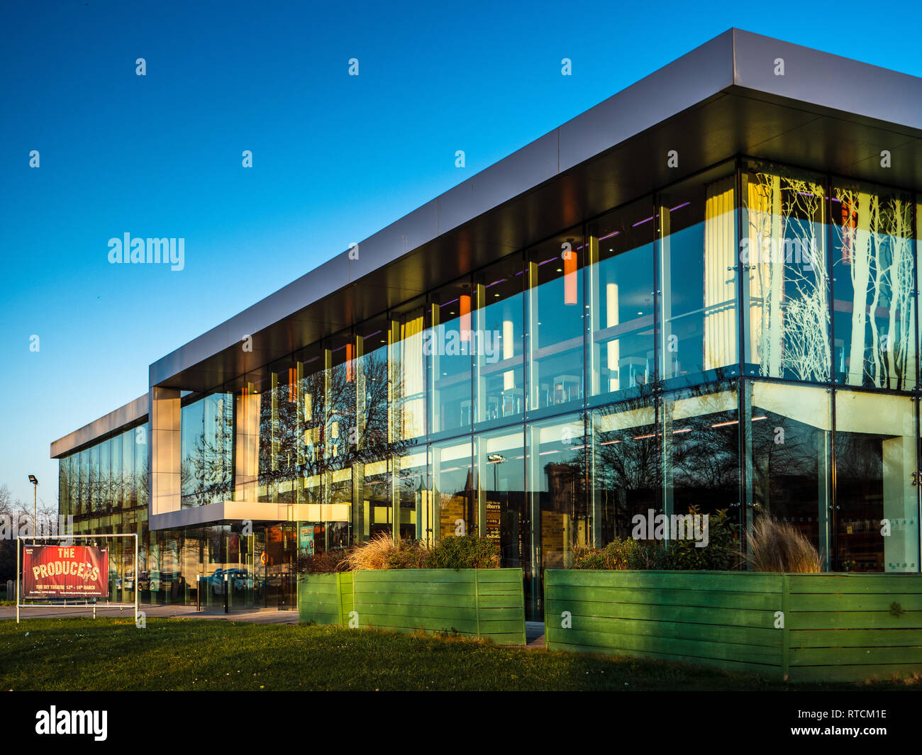 Key Theatre Peterborough - cultural and entertainment venue in central Peterborough. Originally opened 1973, reconfigured 2010 by Spacelab architects. Stock Photo