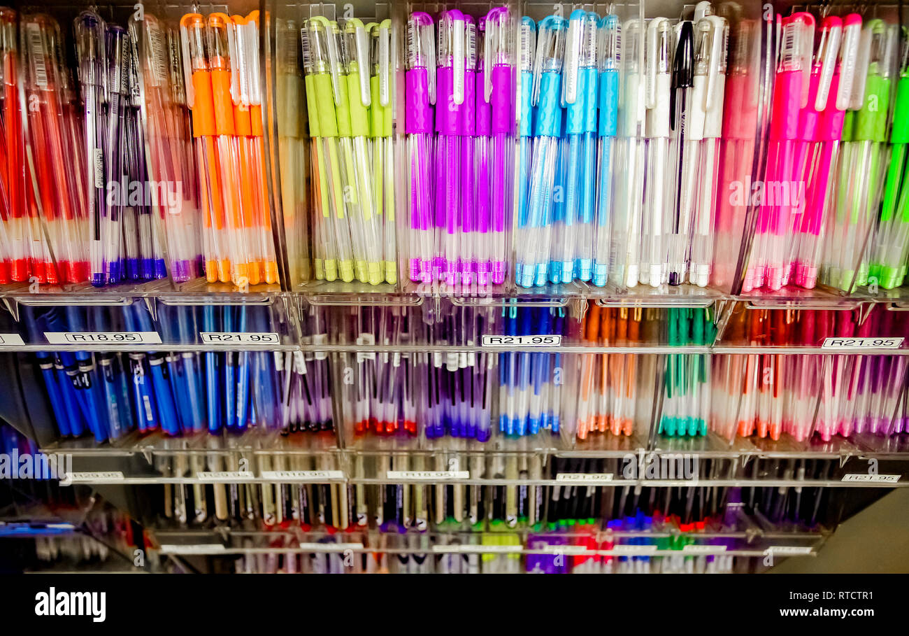 Johannesburg, South Africa July 05 2011 Inside interior of a Stationery Store Stock Photo Alamy
