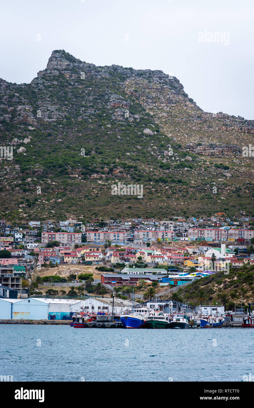 Township on the hill, Cape Town, South Africa Stock Photo