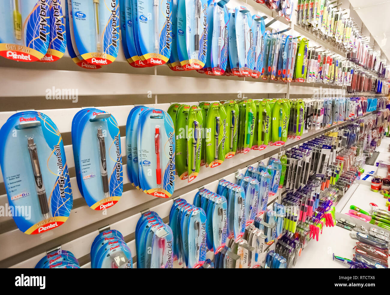 Johannesburg, South Africa July 05 2011 Inside interior of a Stationery Store Stock Photo Alamy