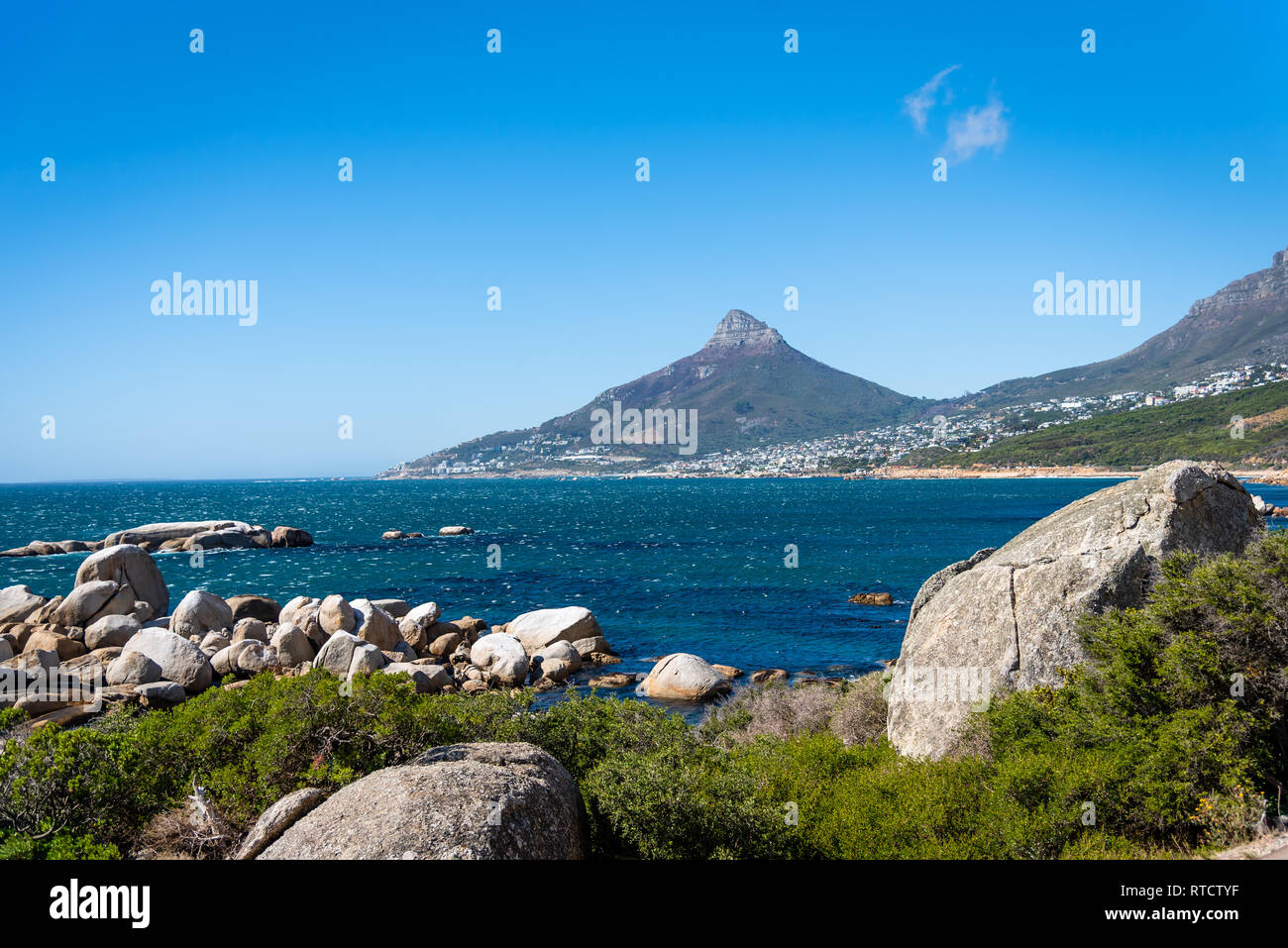 The shoreline in Cape Town, South Africa Stock Photo
