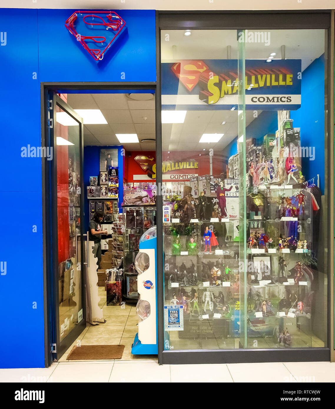 Johannesburg, South Africa July 05 2011 Inside interior of a Comic