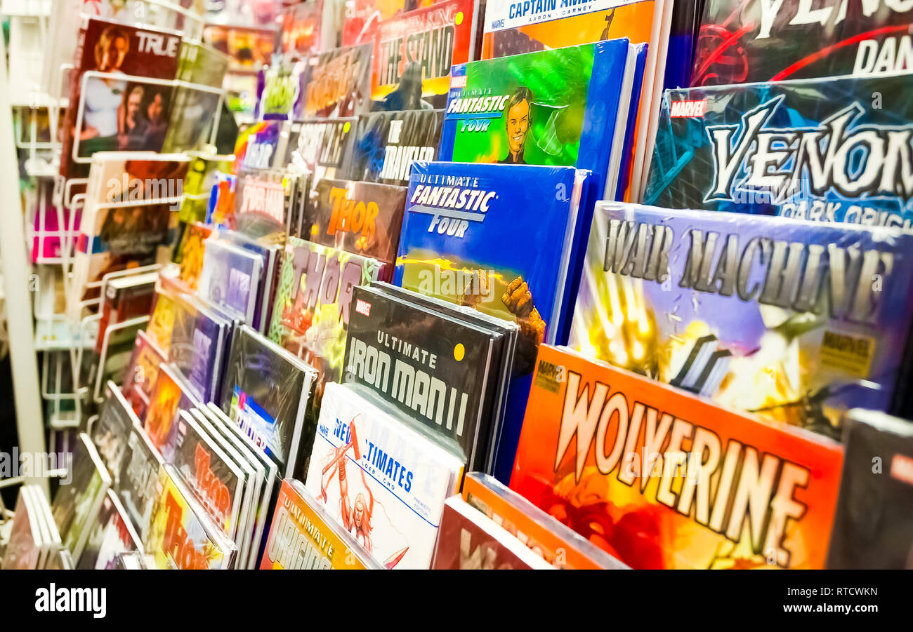 Johannesburg, South Africa July 05 2011 Inside interior of a Comic