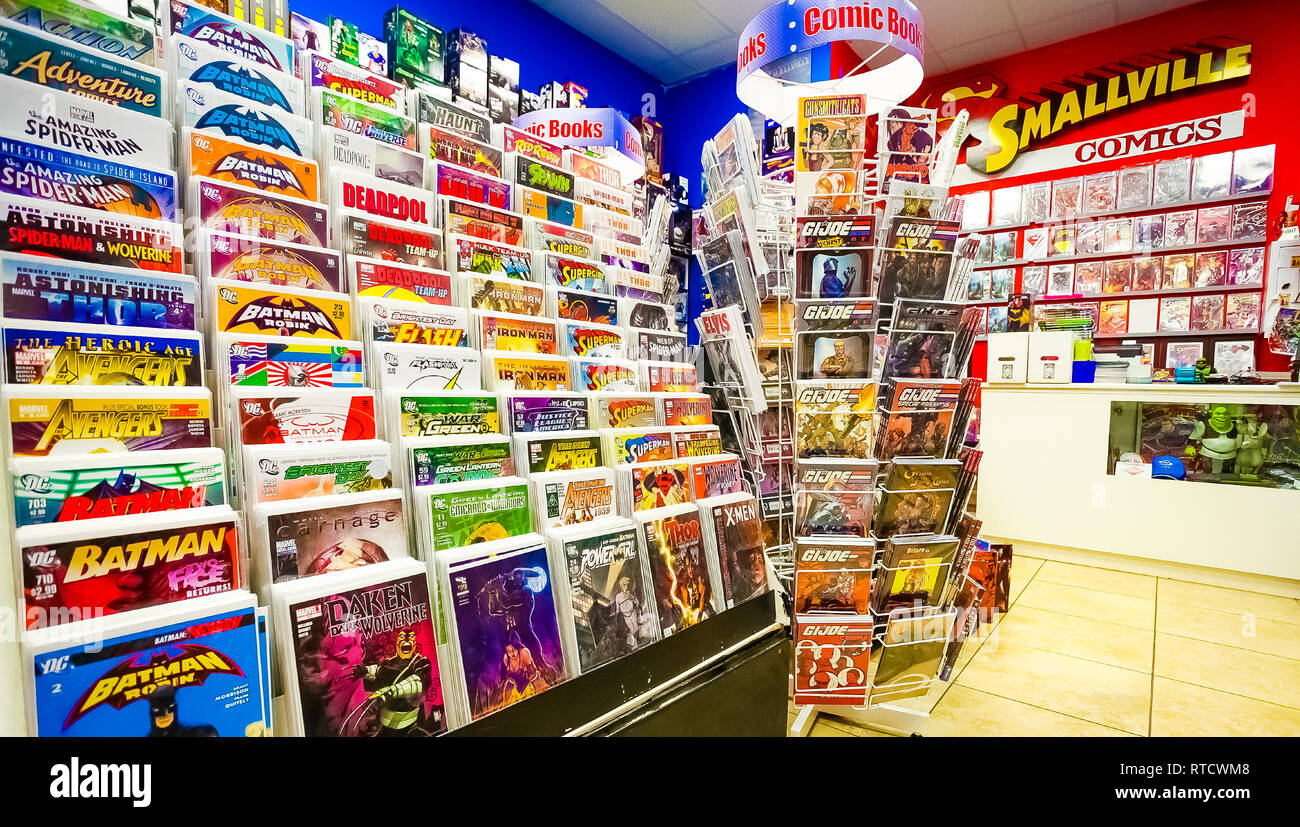 Johannesburg, South Africa July 05 2011 Inside interior of a Comic
