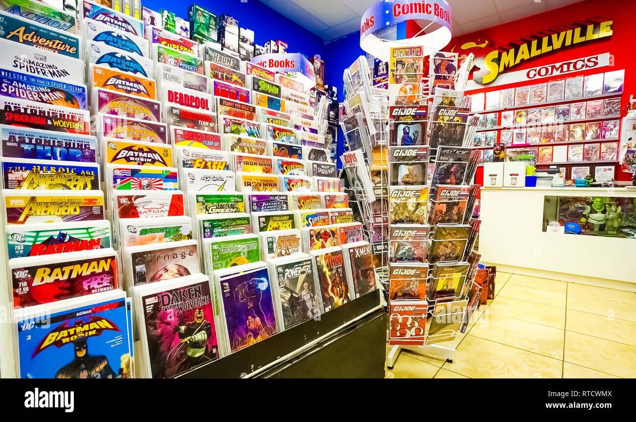 Johannesburg, South Africa July 05 2011 Inside interior of a Comic