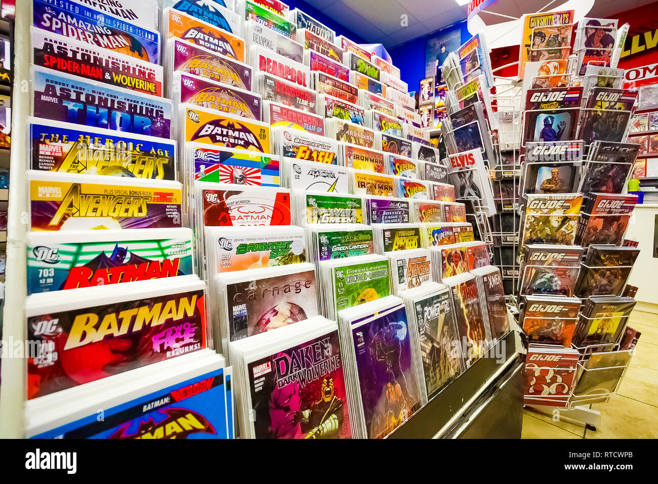 Johannesburg, South Africa July 05 2011 Inside interior of a Comic