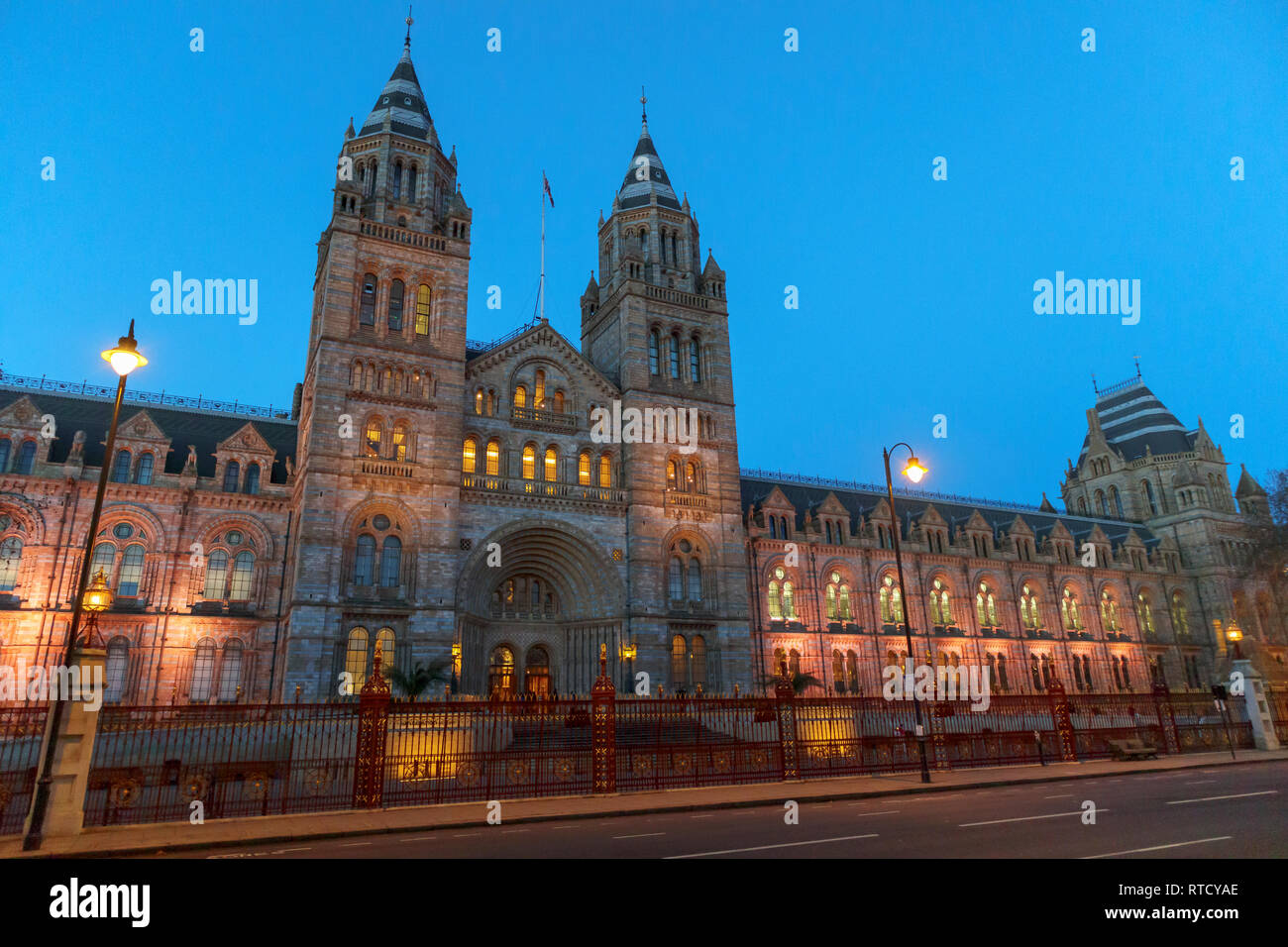 Evening View Of The Front Facade Of The Iconic Natural History Museum ...