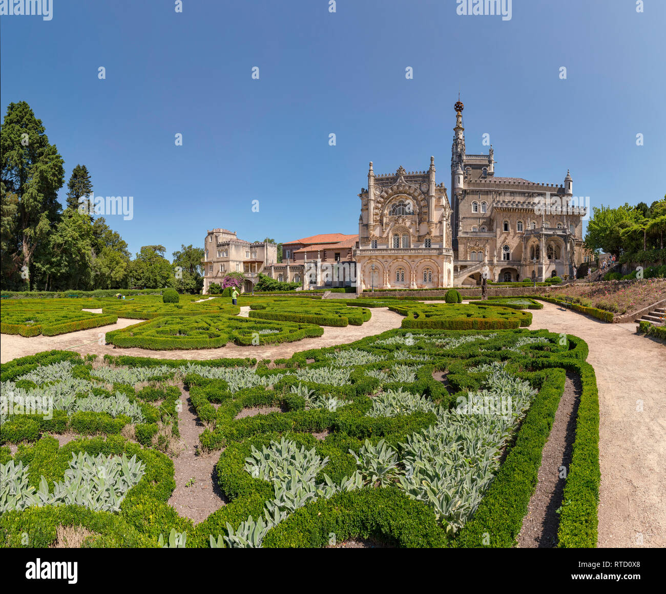 Bussaco Palace Hotel Formal Garden Bu aco Portugal Stock Photo Alamy