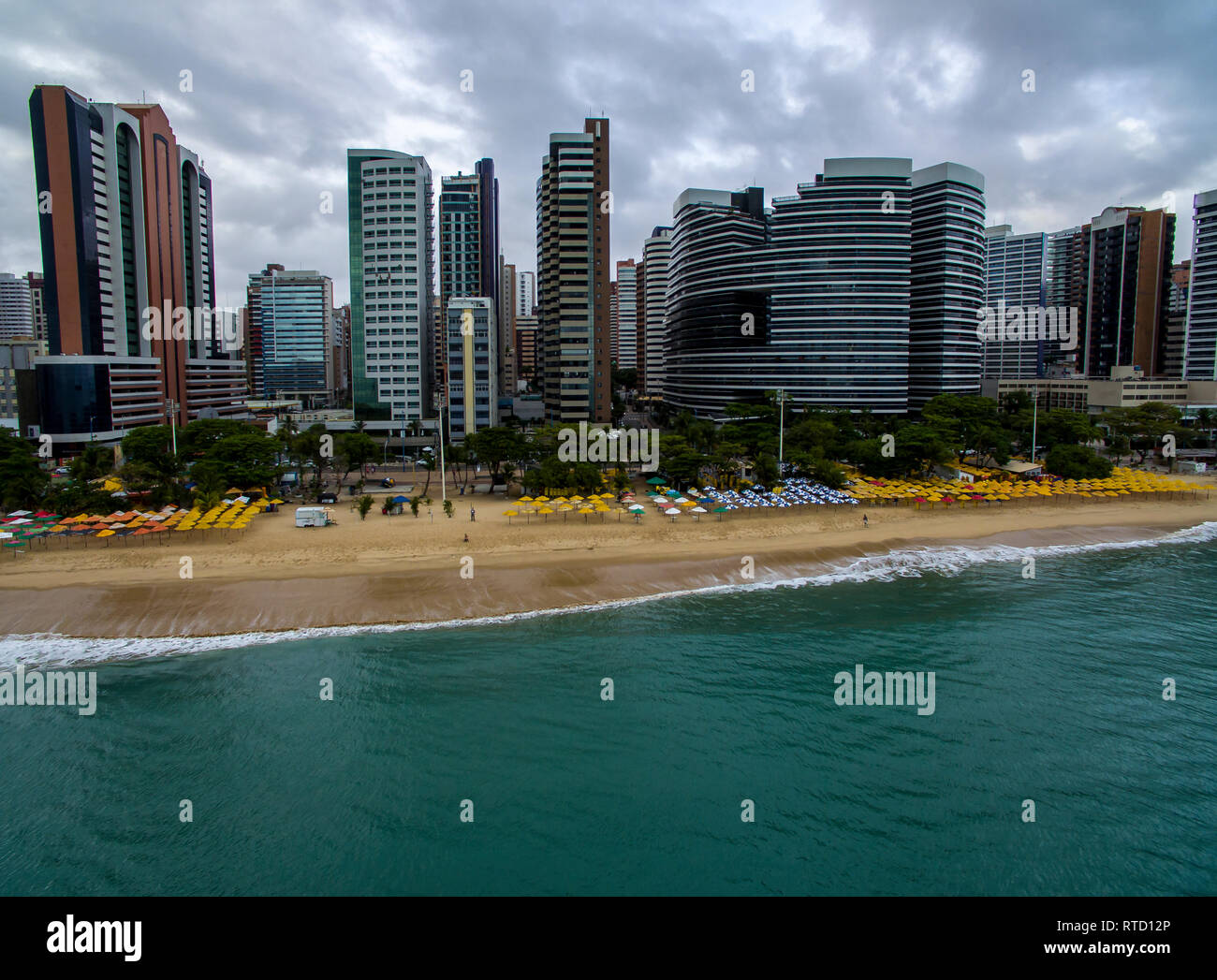 Travel memories of the city of Fortaleza, state of Ceara Brazil South America. Stock Photo