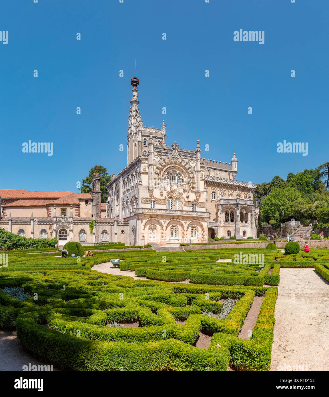 Bussaco Palace Hotel Formal Garden Bu aco Portugal Stock Photo Alamy