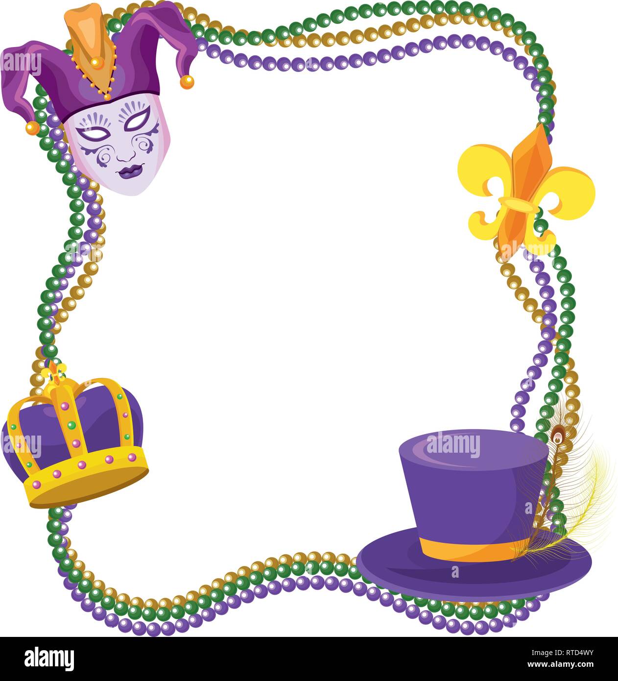 mardi gras photo frame