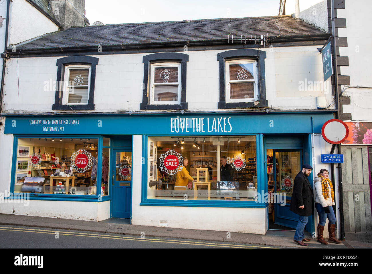 Love the Lakes gift store in Keswick town centre,Lake District,Cumbria