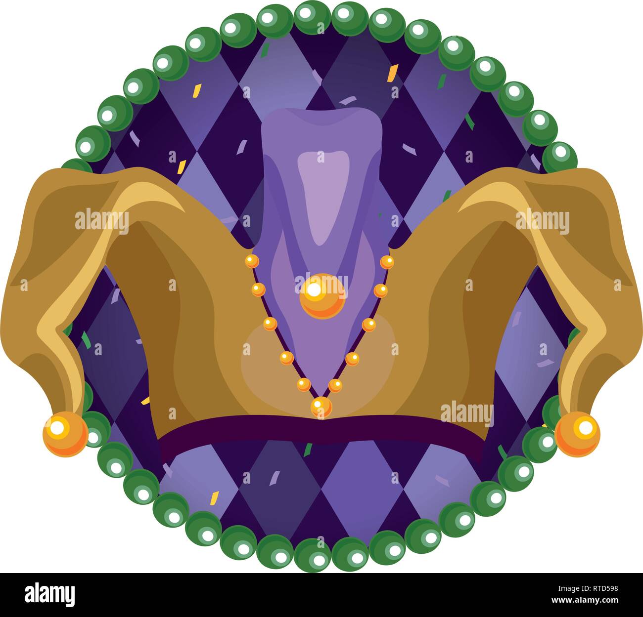 jester hat round icon Stock Vector Image & Art - Alamy
