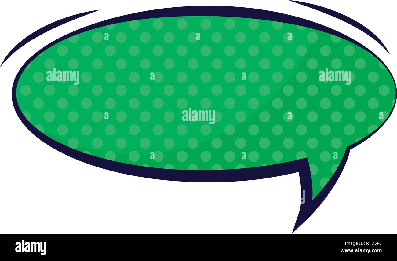 speech bubble pop art style vector illustration design Stock Vector ...