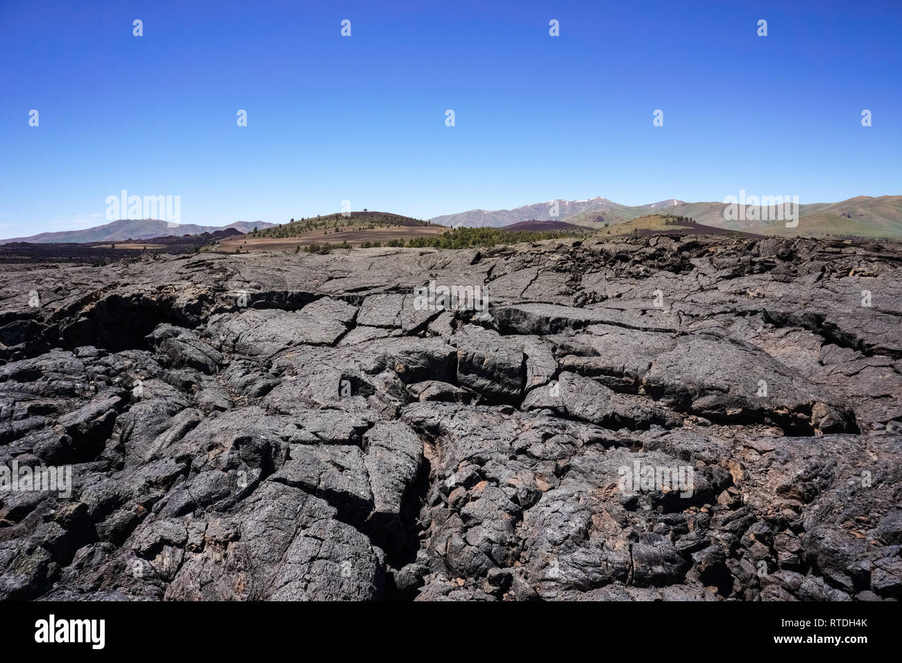 Lava fields, Craters of the moon, Idaho Stock Photo - Alamy