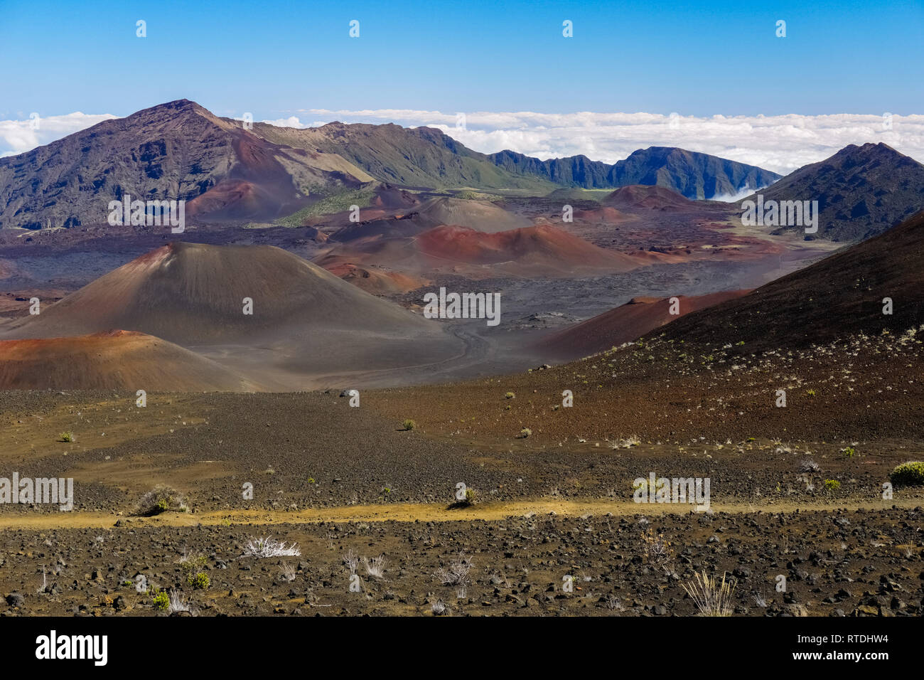 Haleakala volcano background hi-res stock photography and images - Alamy