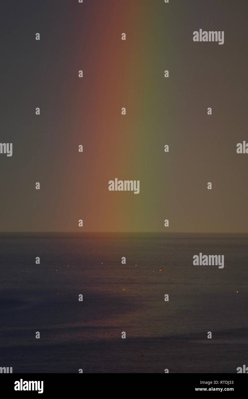 Vibrant Thick Rainbow over the Outer First of Forth on a Summer's ...