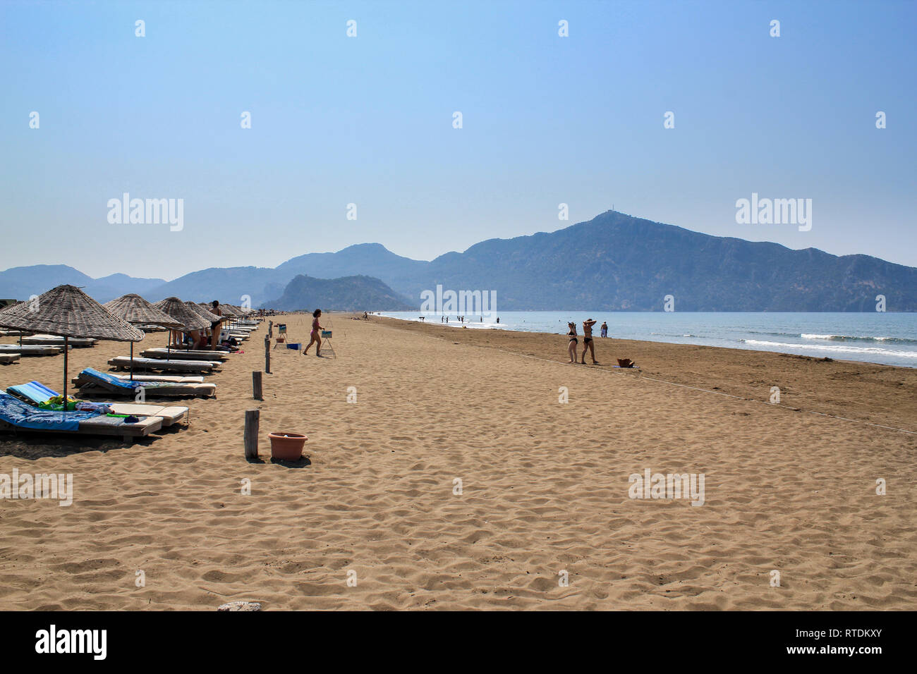 Dalyan, Mugla / Turkey - July 7 2013: Iztuzu (Caretta caretta) Beach Stock Photo