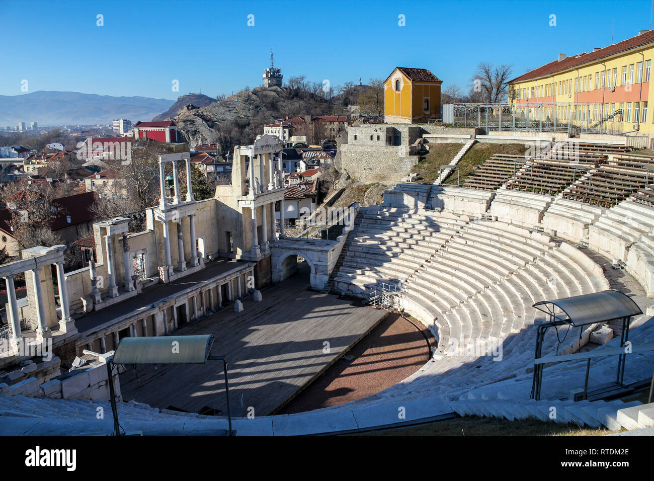 Plovdiv Roman Theatre, Bulgaria Stock Photo