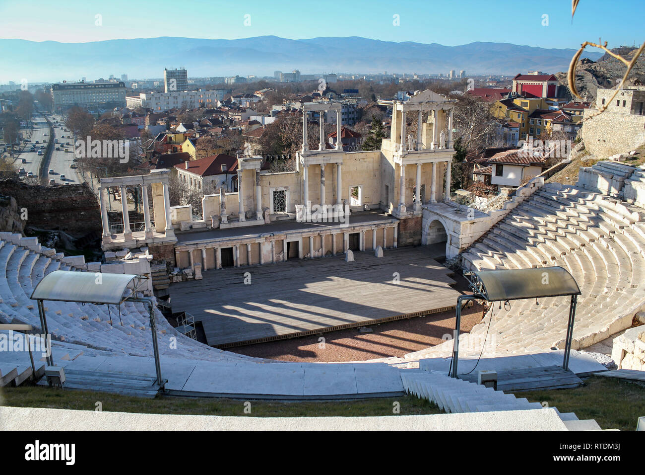 Plovdiv Roman Theatre, Bulgaria Stock Photo