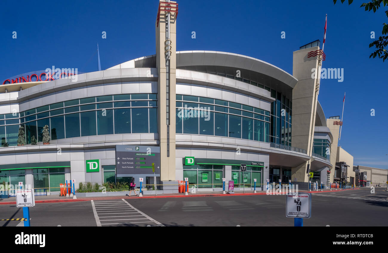Entrance to Chinook Centre shopping mall on June 5, 2016 in