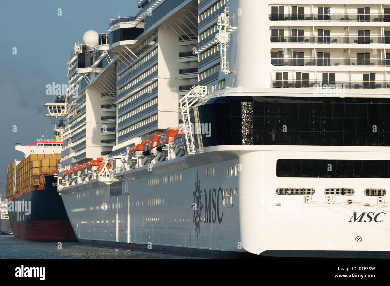 Southampton England Uk 1 March 2019 Msc Bellissima Arrives In