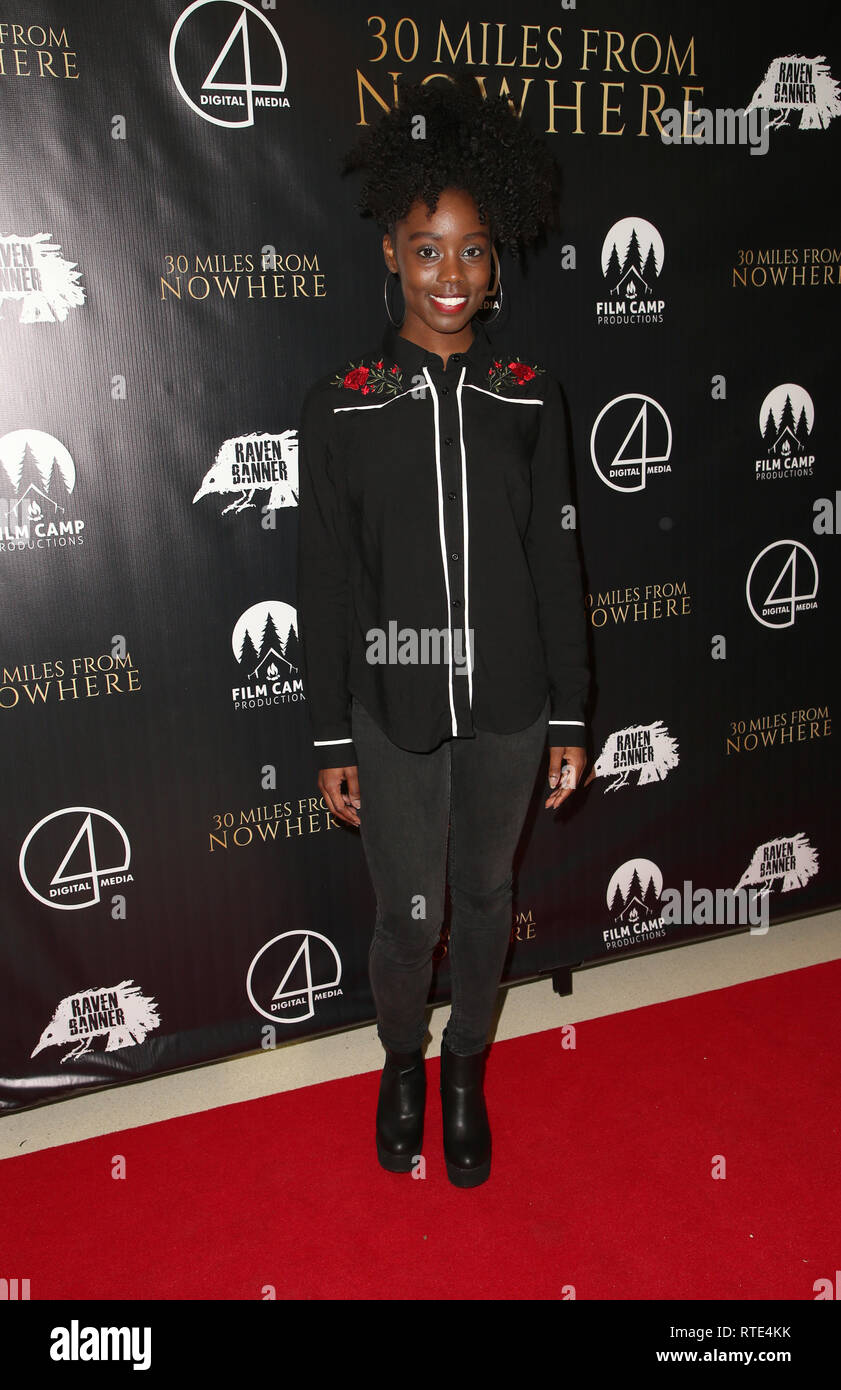 Birgundi Baker, at the Los Angeles Premiere Of 30 Miles from Nowhere at The...