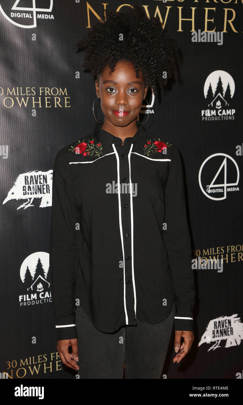 Los Angeles, Ca, USA. 28th Feb, 2019. Birgundi Baker, at the Los