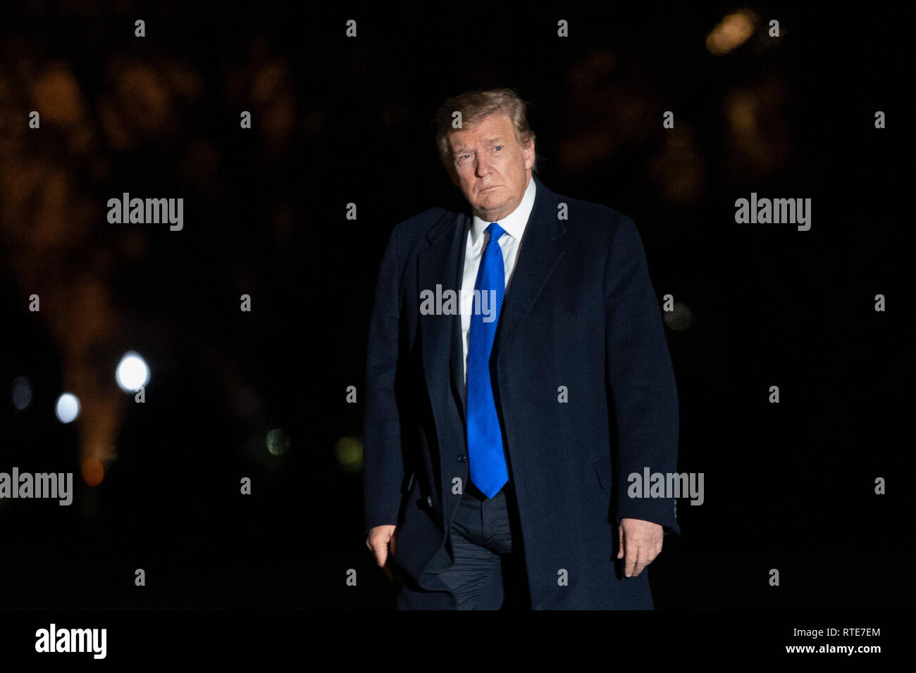 United States President Donald J. Trump returns to the White House in ...