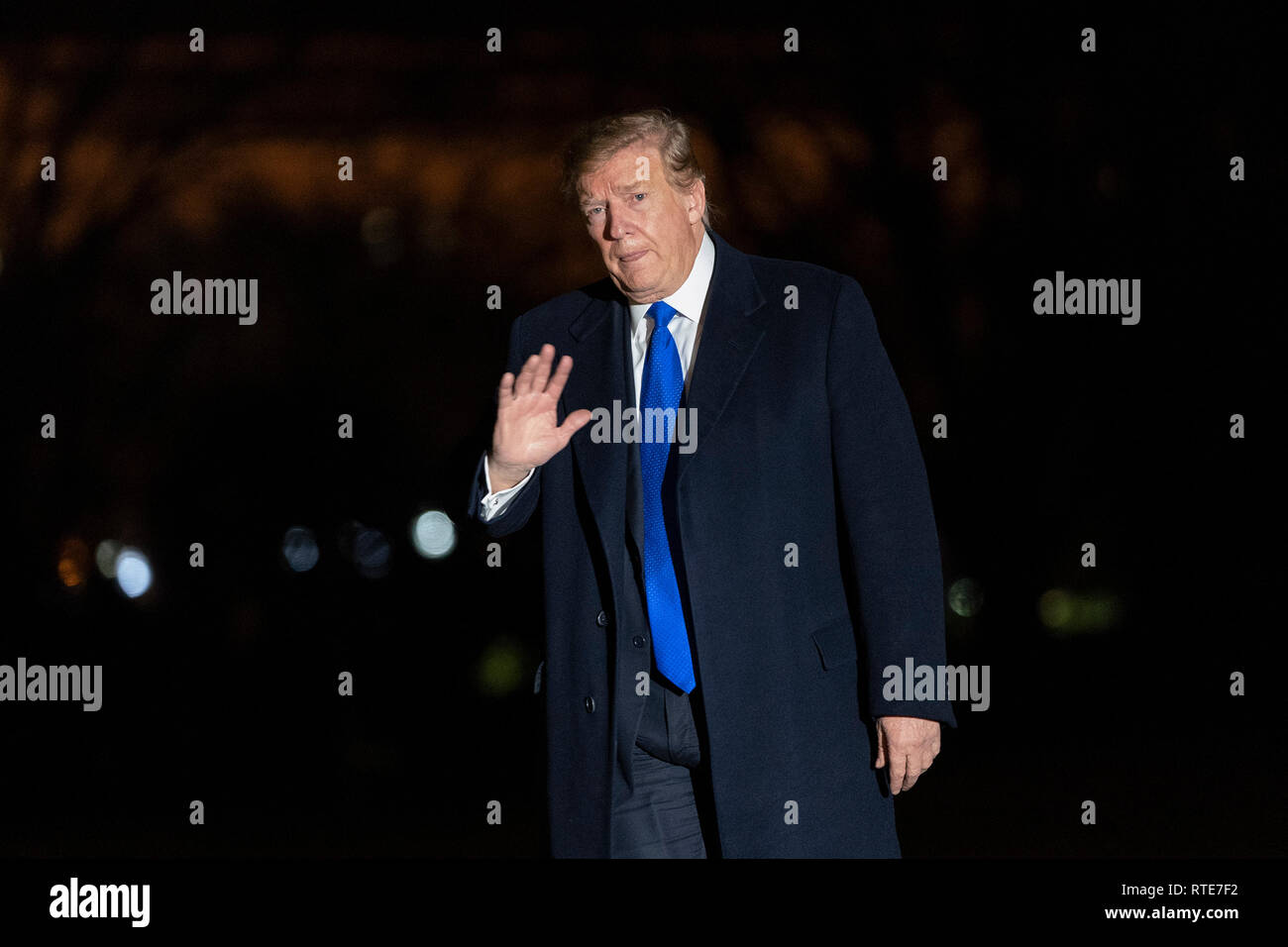 United States President Donald J. Trump returns to the White House in ...