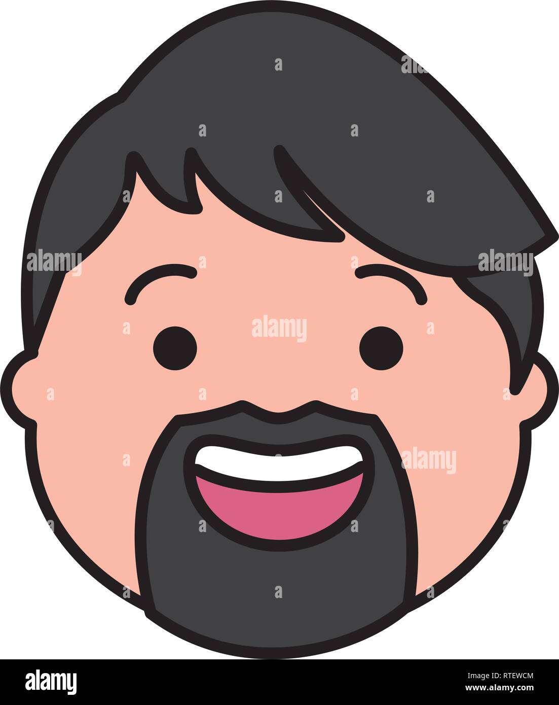 smiling man face Stock Vector Image & Art - Alamy