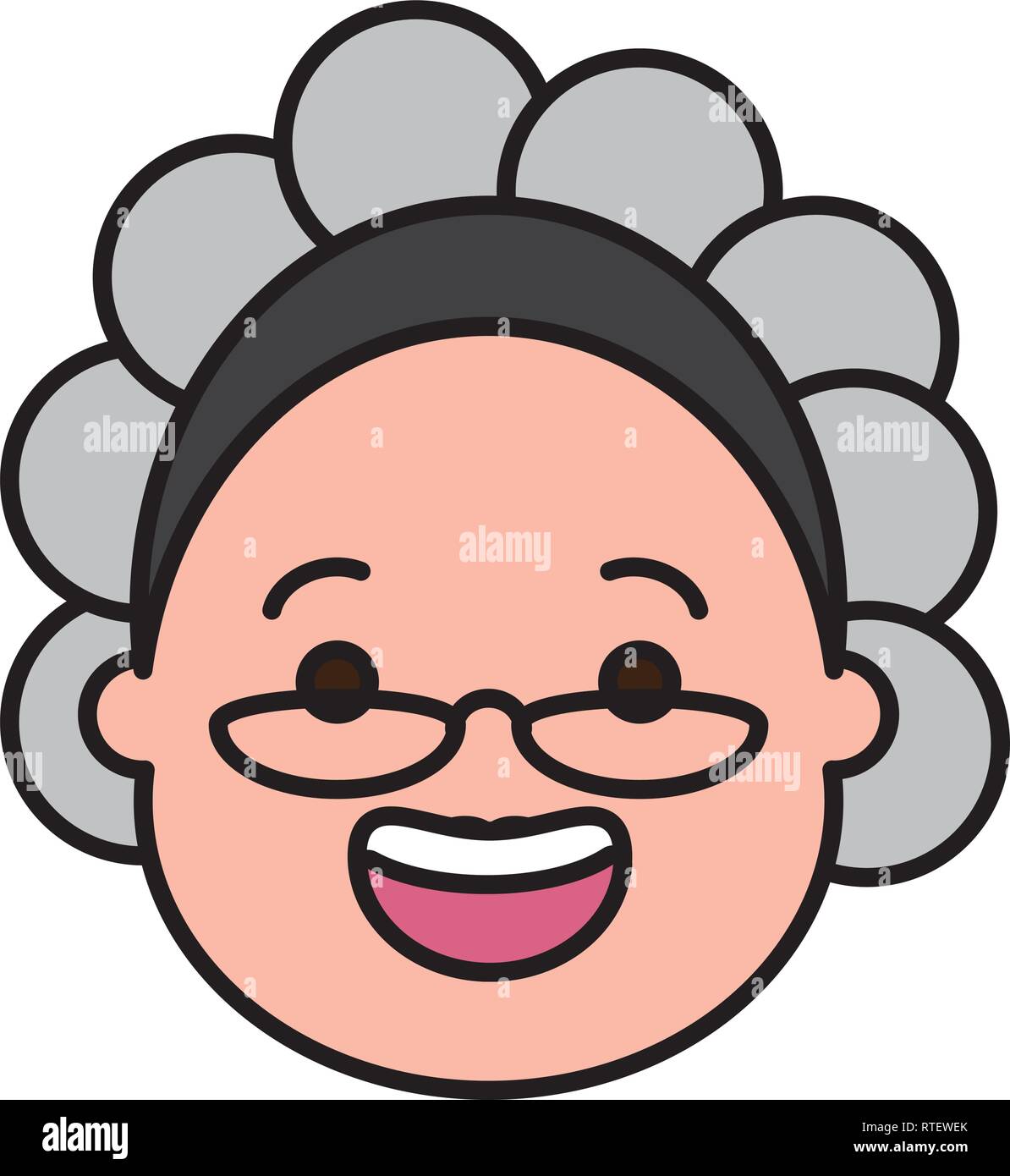 Old woman studio Stock Vector Images - Alamy