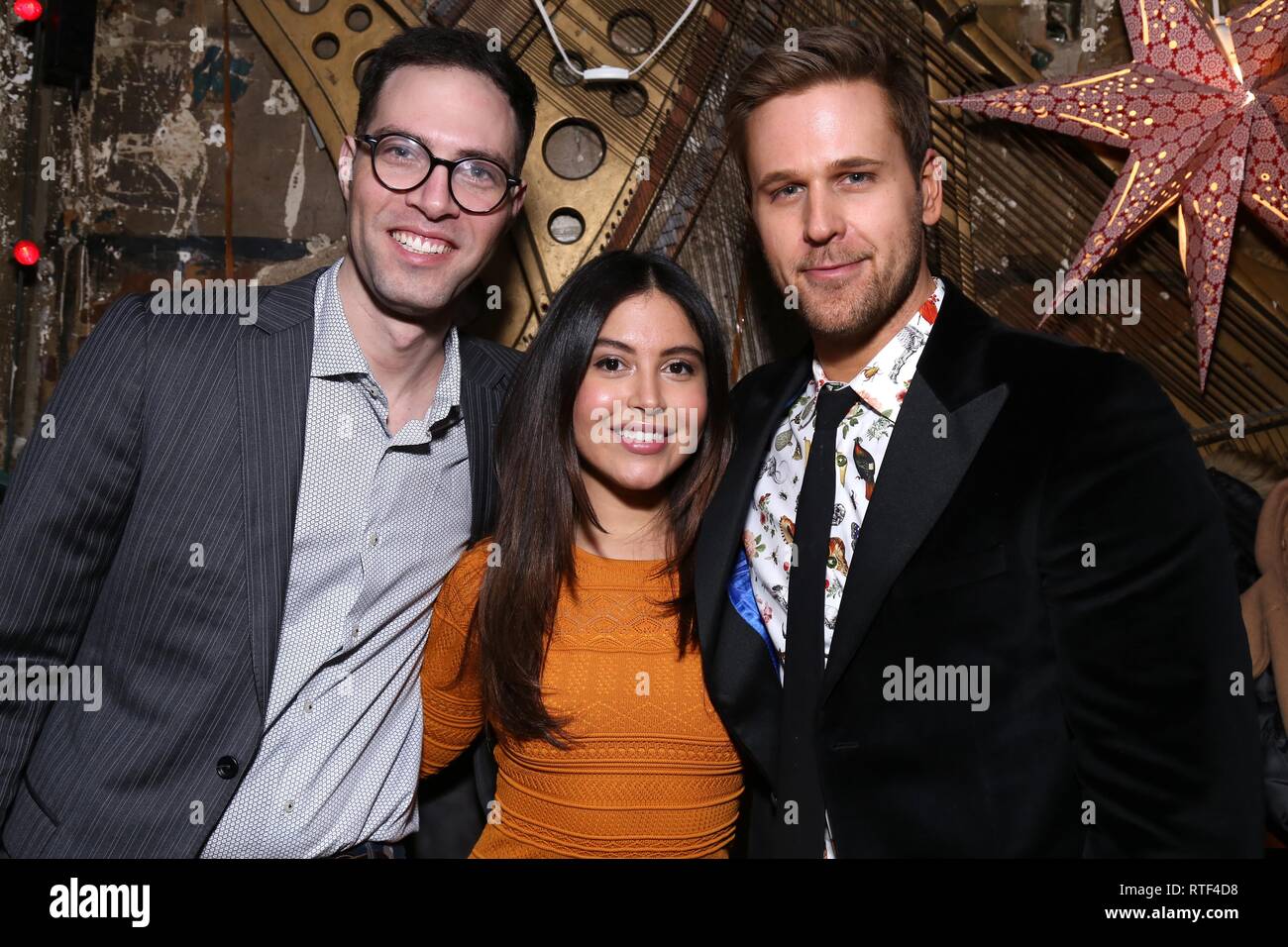 Opening night party for the Eco-Comedy Whirlwind held at Mama's Bar -  Arrivals. Featuring: Jordan Jaffe, Cinthya Carmona, Dan Amboyer Where: New  York, New York, United States When: 28 Jan 2019 Credit: