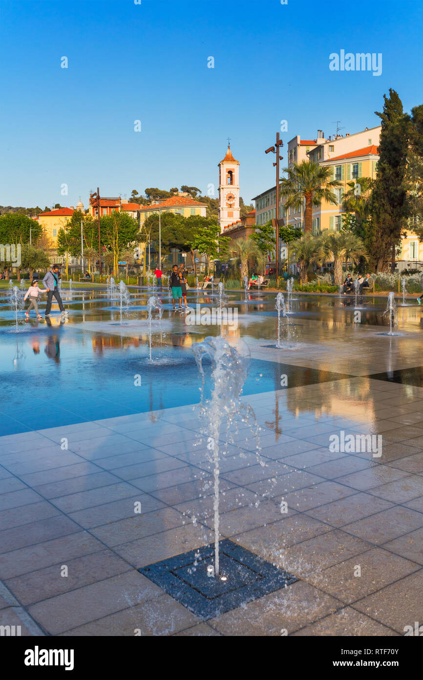 Fountain, Nice, Alpes Maritimes departement, France Stock Photo