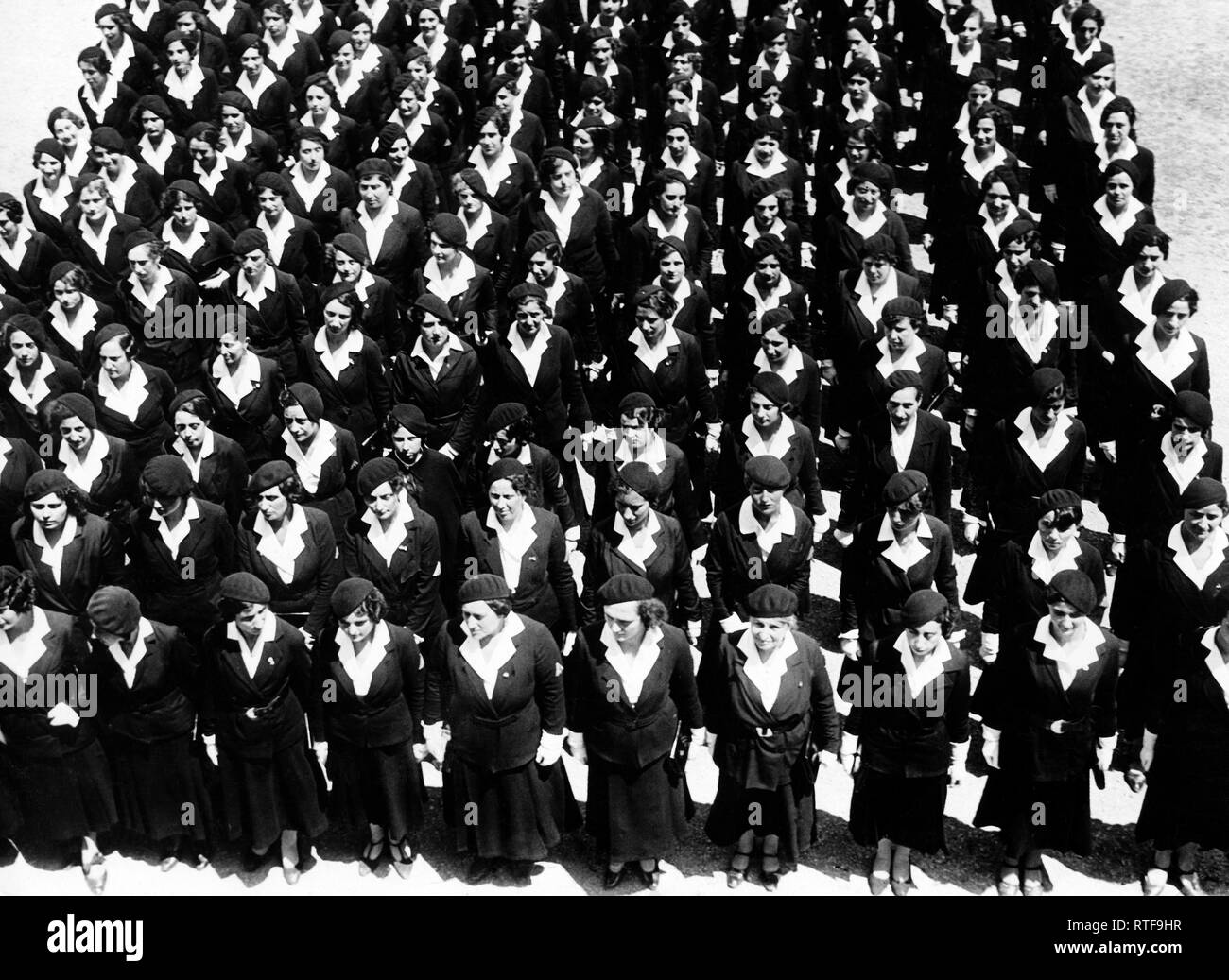 teachers of opera nazionale balilla, italian fascist youth organization, 1926-37 Stock Photo