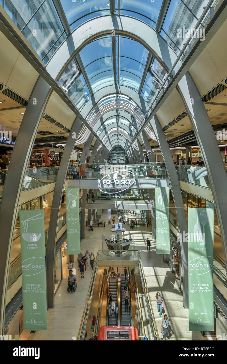 Europa Passage, Shopping Mall, Hamburg, Germany Stock Photo - Alamy