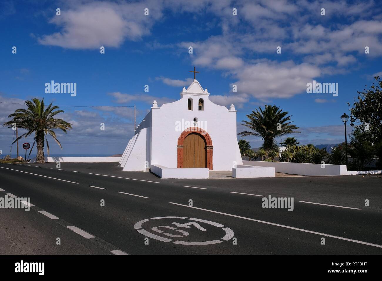 Chapel Ermita de San Juan de Soo, Soo, Lanzarote, Spain Stock Photo