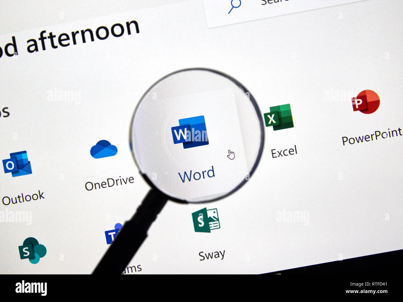 MONTREAL, CANADA - FEBRUARY 28, 2019: Microsoft Word new icon. Office 365  is the brand name Microsoft uses for a group of subscriptions that provide  p Stock Photo - Alamy
